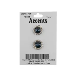 16MM RHINESTONE BUTTON - Royal Blue