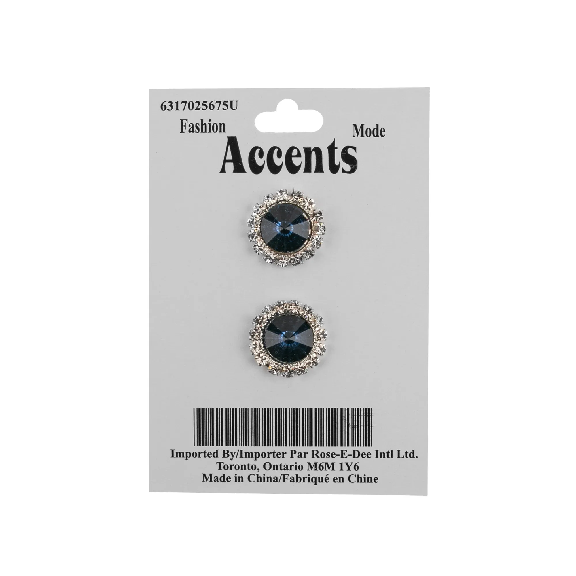 16MM RHINESTONE BUTTON - Royal Blue