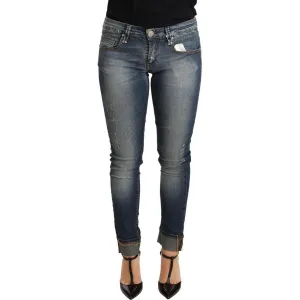 Acht Chic Blue Washed Skinny Denim