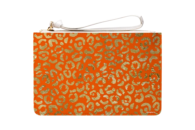 Aries Orange Clutch Bag