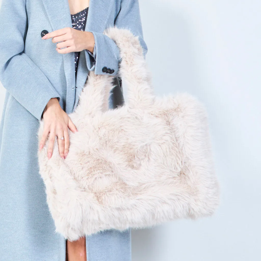 Assorted faux fur handbags wholesale