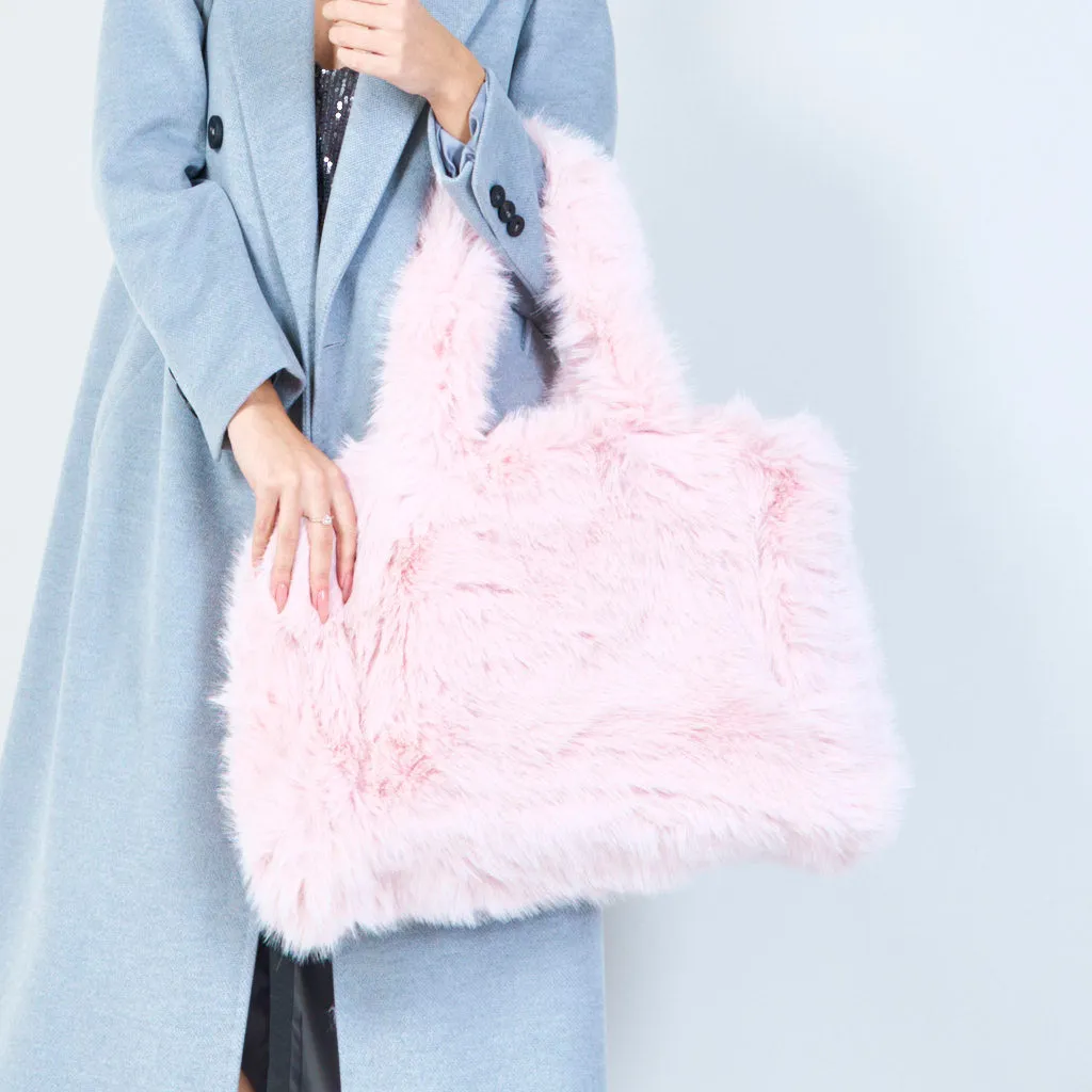 Assorted faux fur handbags wholesale