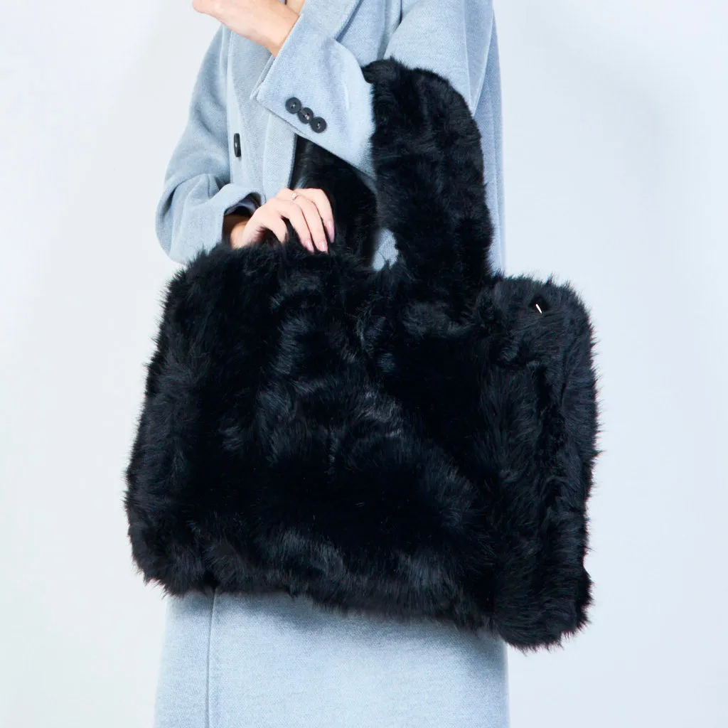 Assorted faux fur handbags wholesale