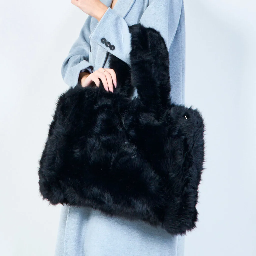 Assorted faux fur handbags wholesale