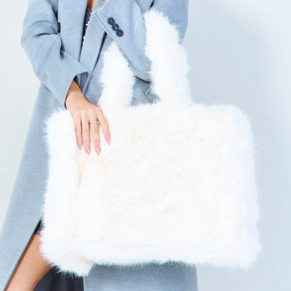 Assorted faux fur handbags wholesale