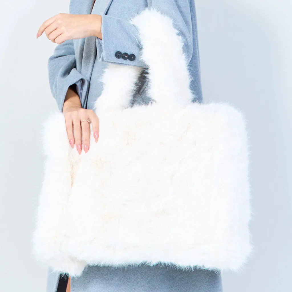 Assorted faux fur handbags wholesale