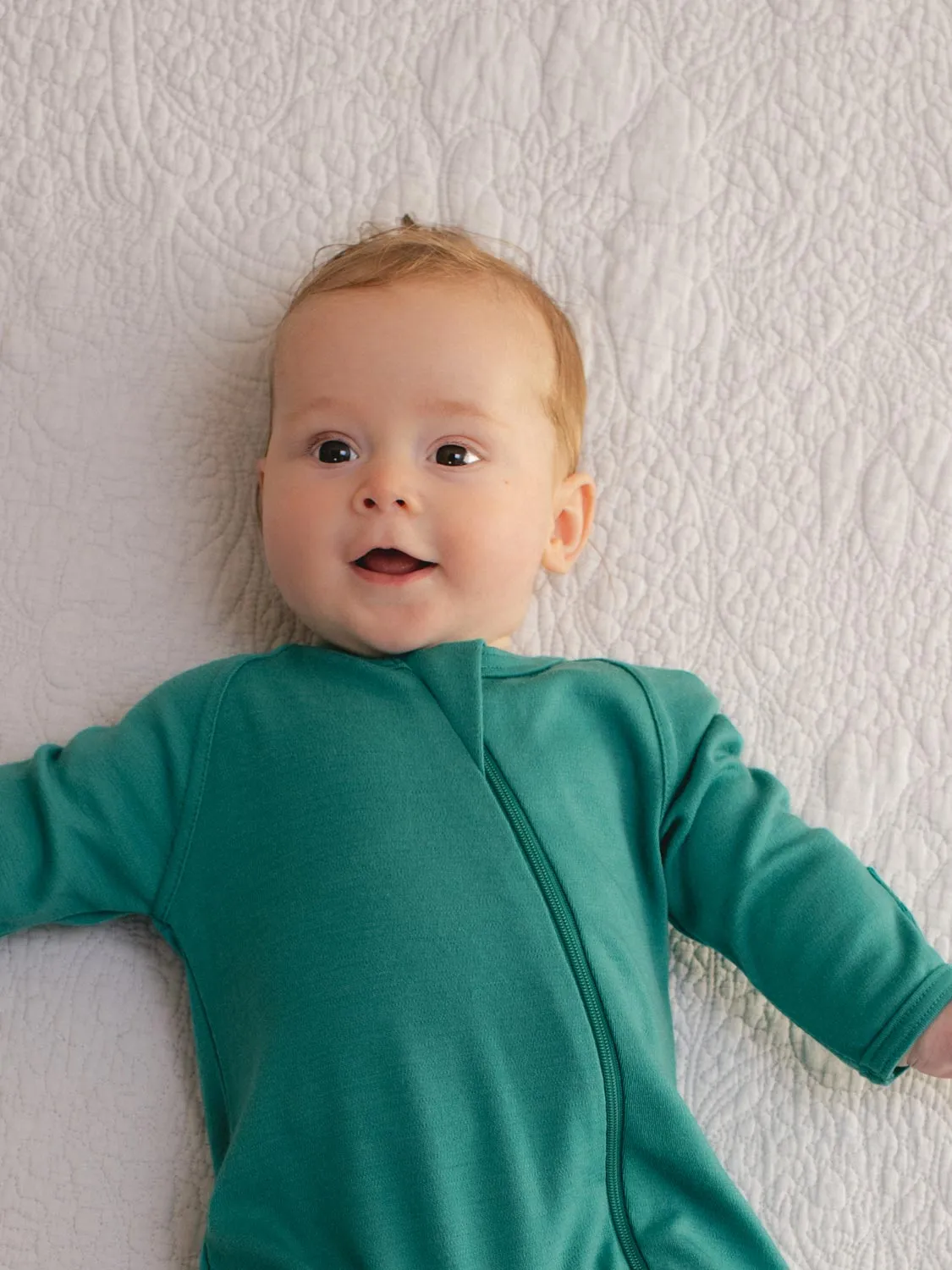 Baby Merino Zip Sleepsuit