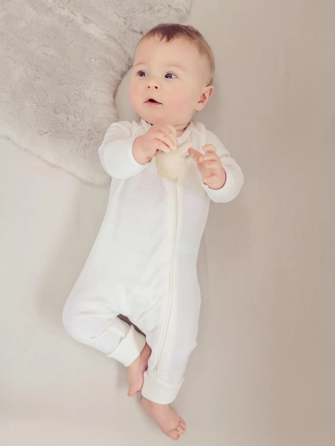 Baby Merino Zip Sleepsuit