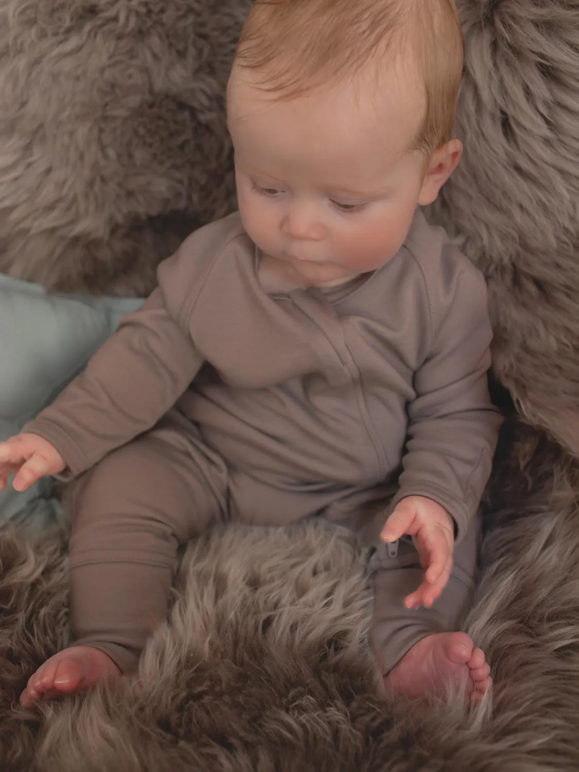 Baby Merino Zip Sleepsuit