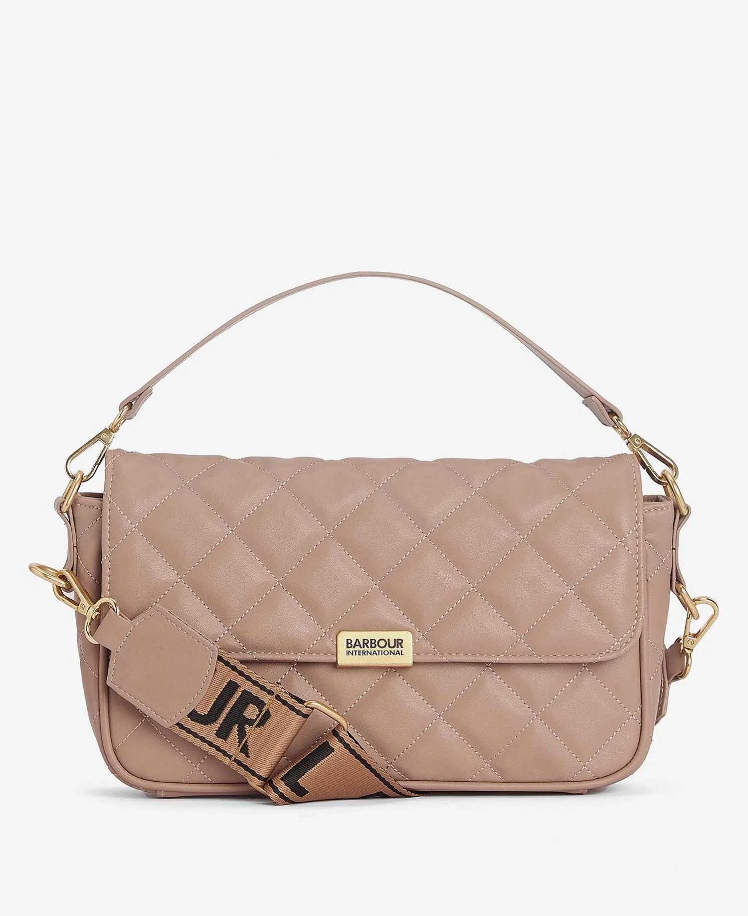 Barbour Quilted Soho Crossbody Ladies Bag in Camel