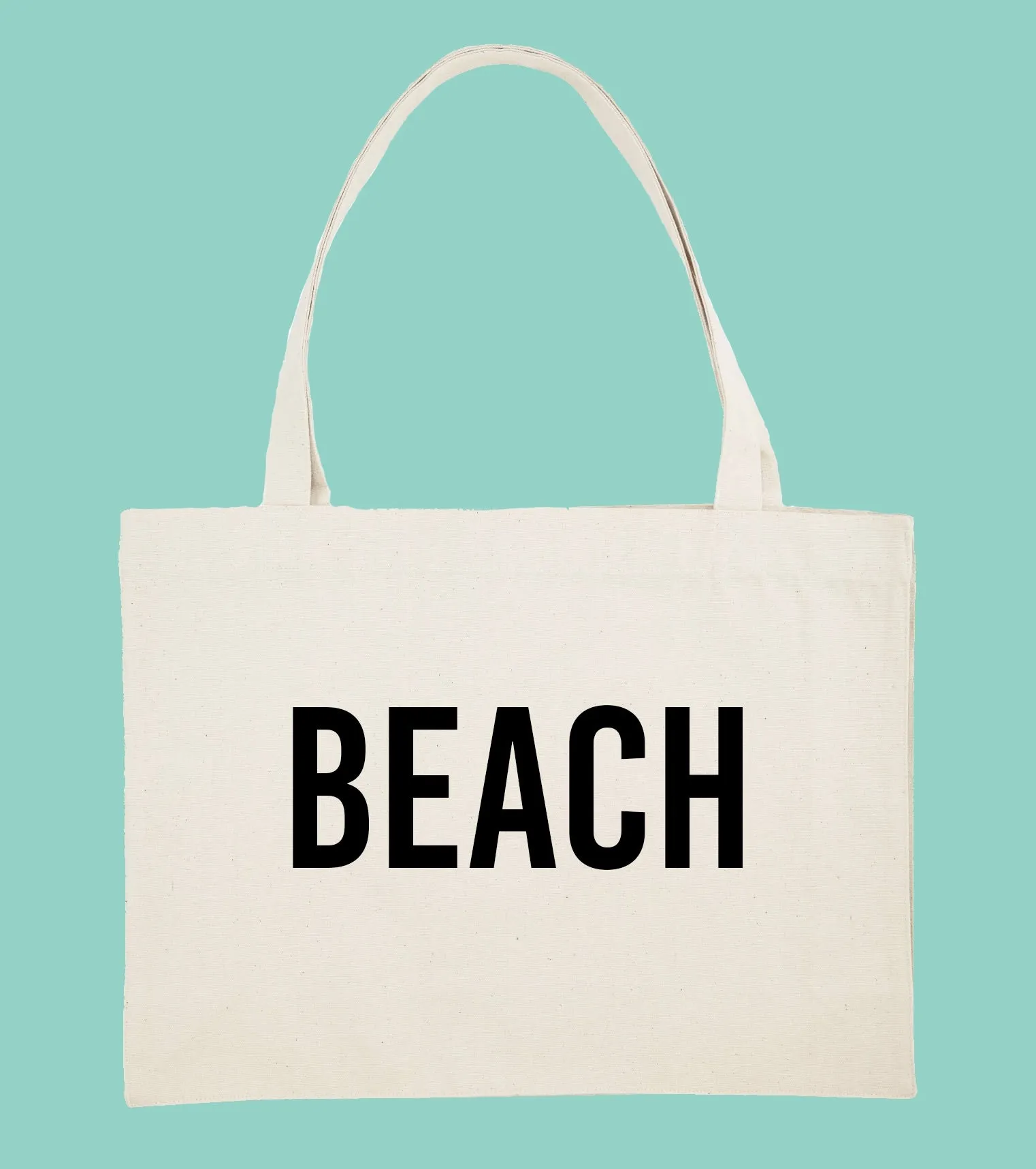 BEACH Bold Large Neutral Beach Bag