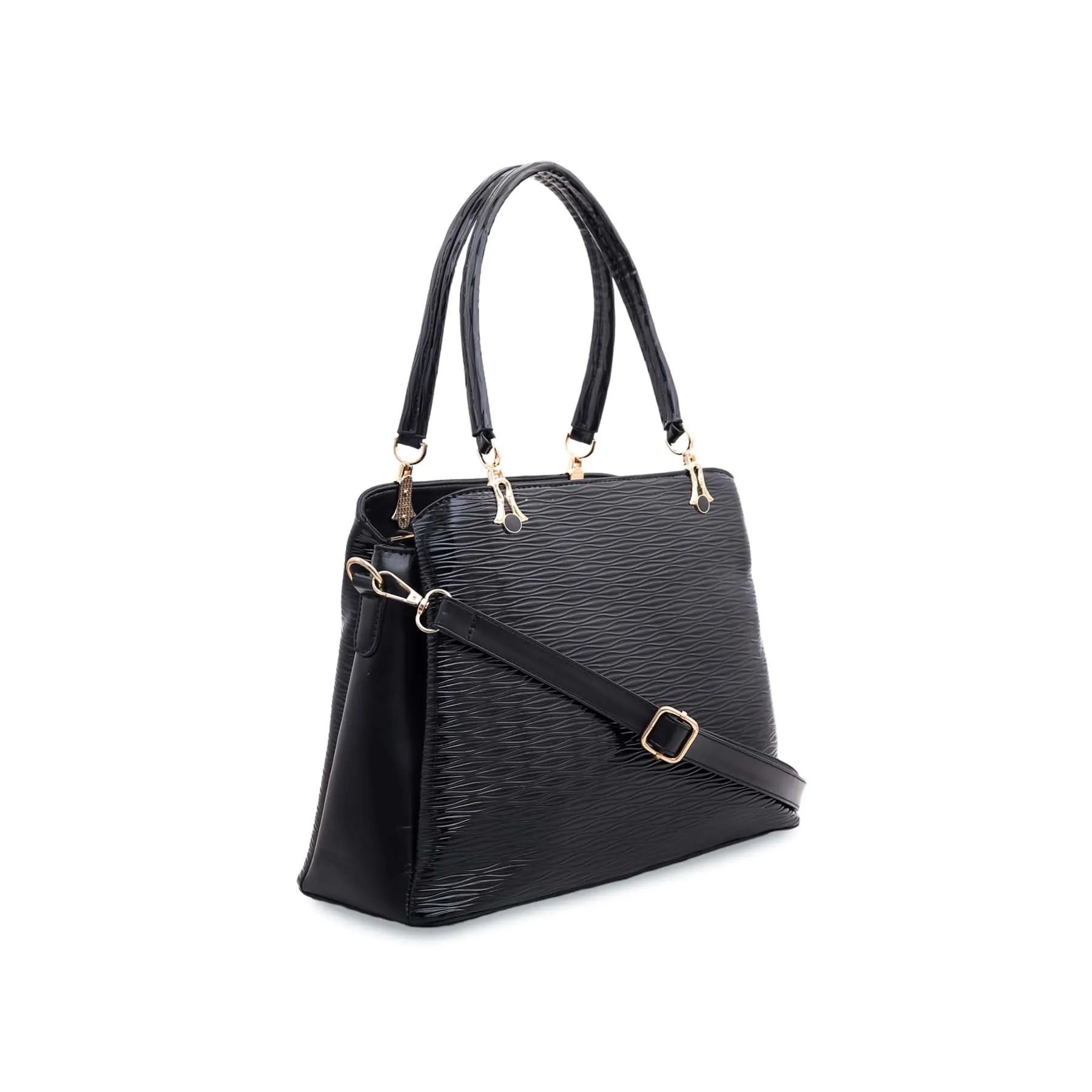 Black Formal Hand Bag P54389