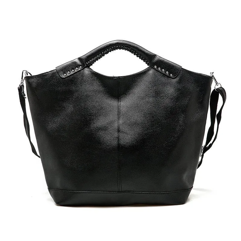 Casual Hobos Style Women's Leather Shoulder Bag With Large Capacity