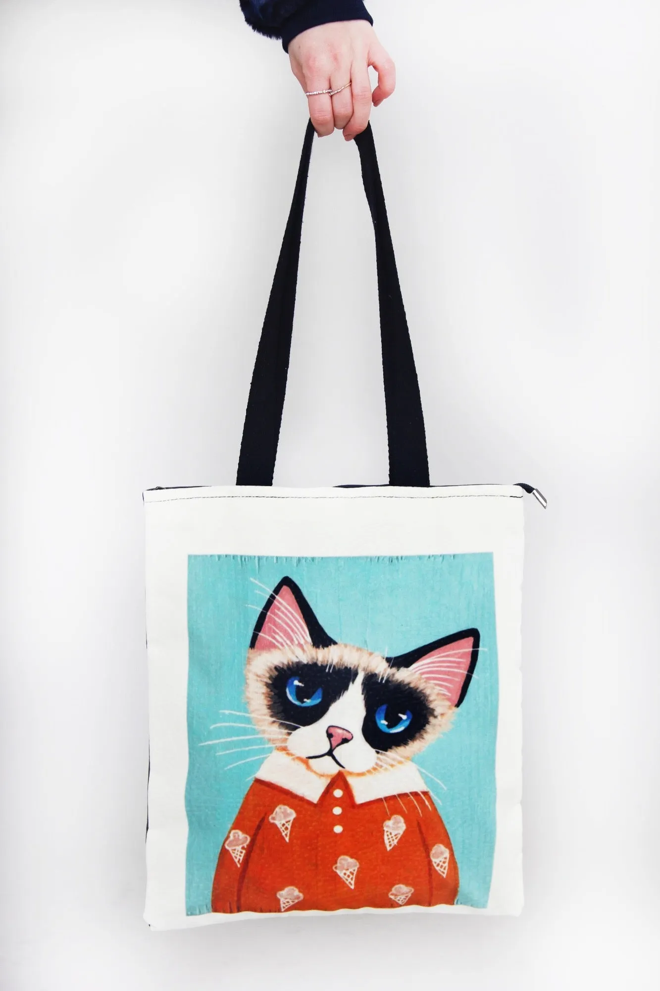 Cat in Pygama  - Tote Bag