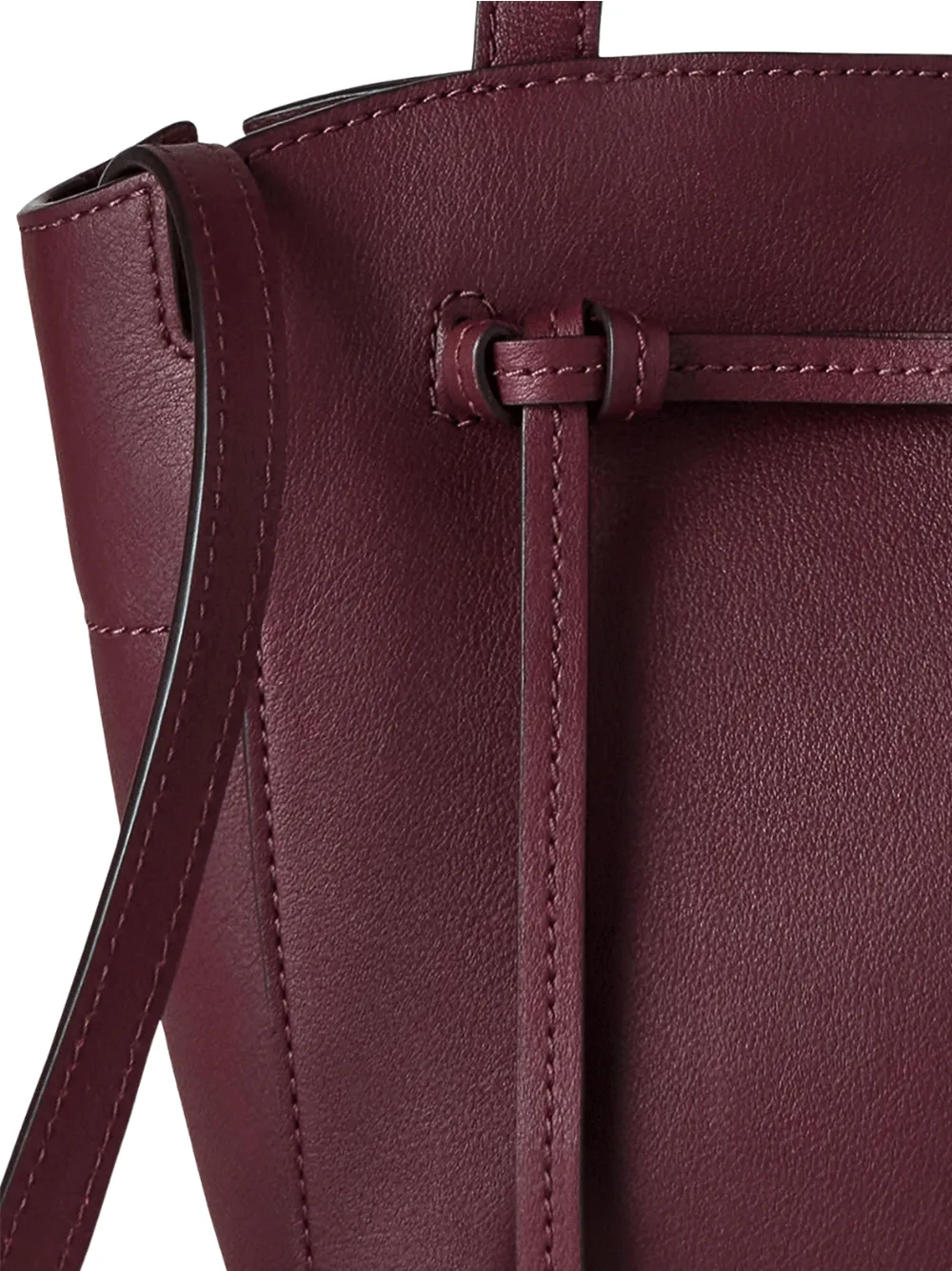 Clovelly Mini Tote Black Cherry Refined Flat Calf