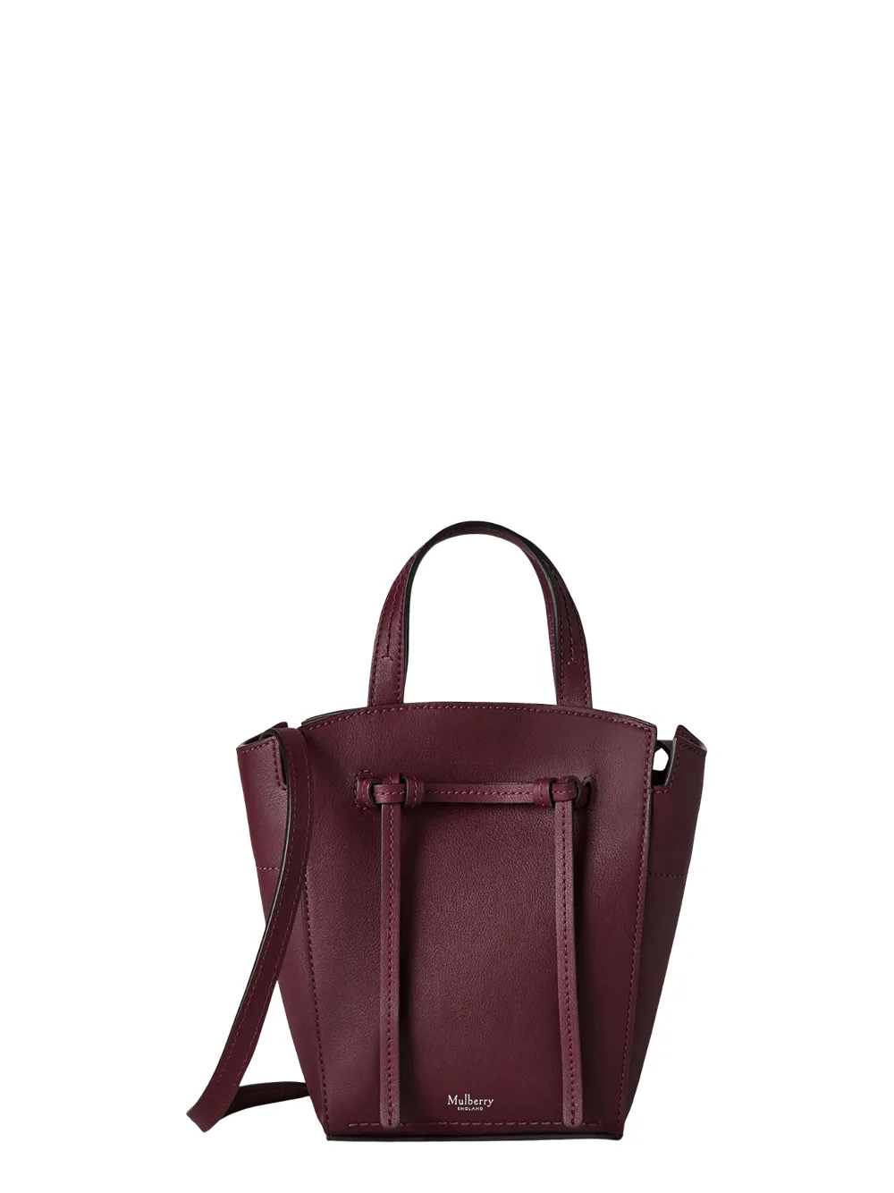 Clovelly Mini Tote Black Cherry Refined Flat Calf