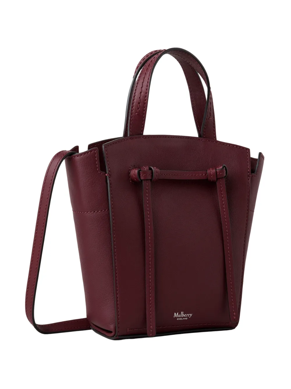 Clovelly Mini Tote Black Cherry Refined Flat Calf