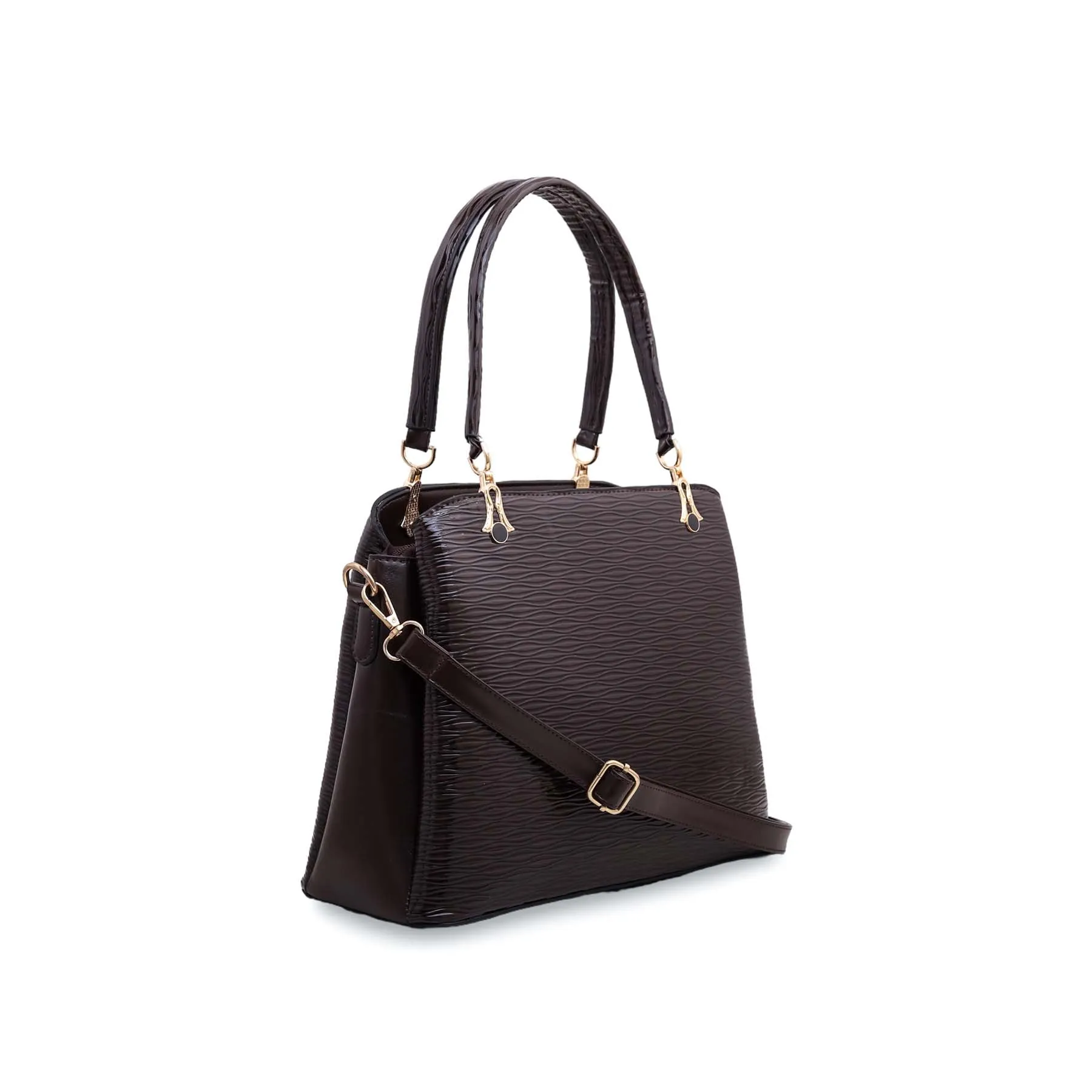 Coffee Formal Hand Bag P54389