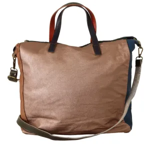 EBARRITO Multicolor Leather Shoulder Tote Bag