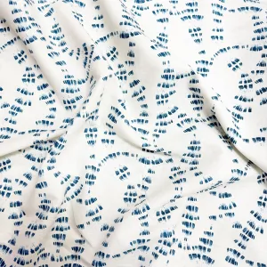 Echoes of Indigo Linen Cotton blend 1 yard