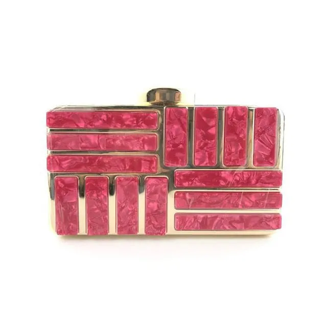 England Style Metallic Polyester Wallet Clutch Purse