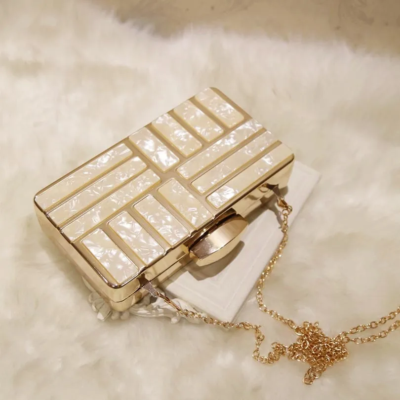 England Style Metallic Polyester Wallet Clutch Purse