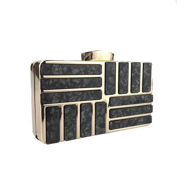 England Style Metallic Polyester Wallet Clutch Purse