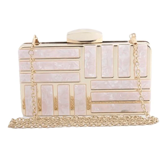 England Style Metallic Polyester Wallet Clutch Purse