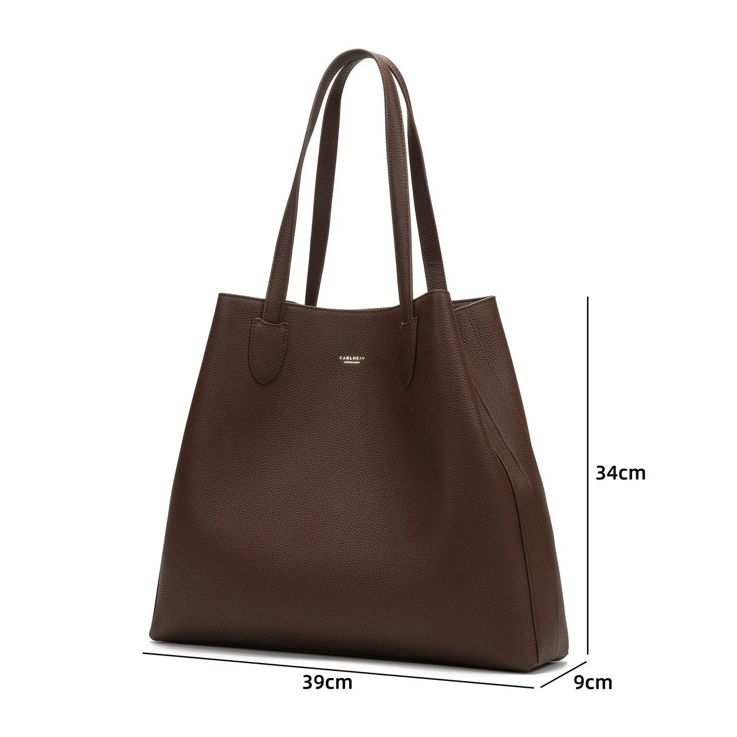 Evelyn Genuine Leather Handbag (Brown)