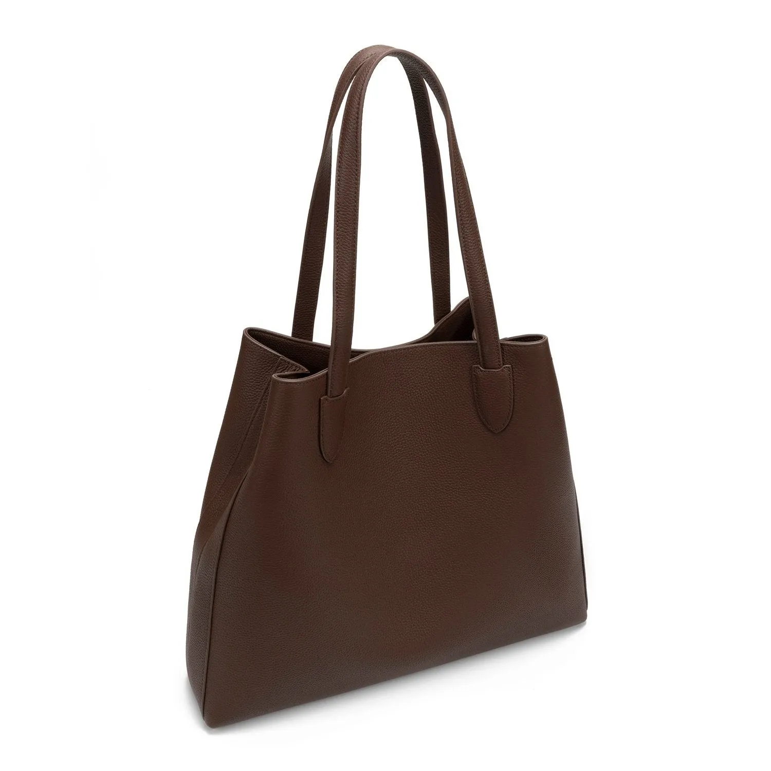 Evelyn Genuine Leather Handbag (Brown)