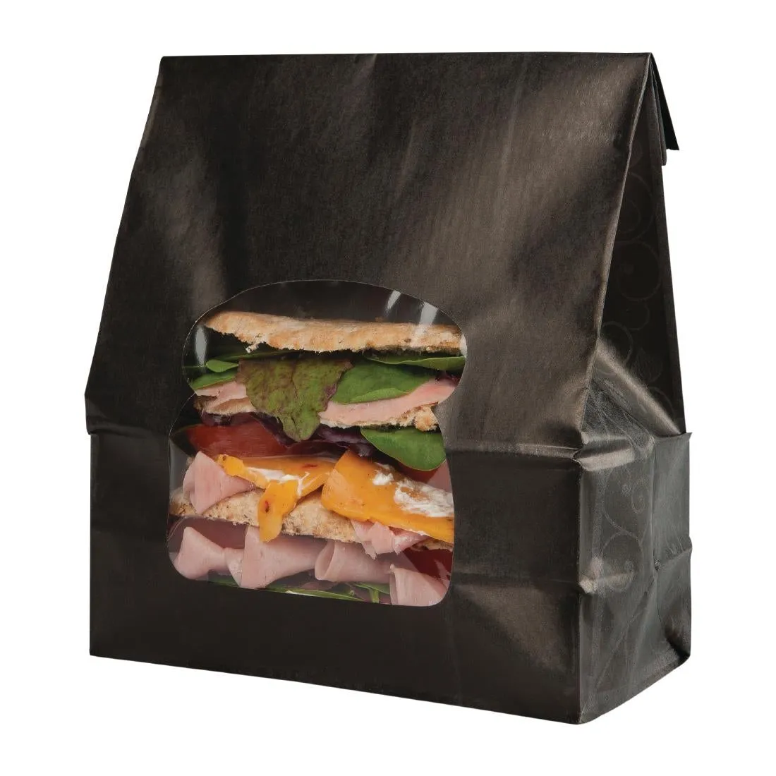 FA381 Colpac Recyclable Paper Sandwich Bags With Window (Pack of 250)