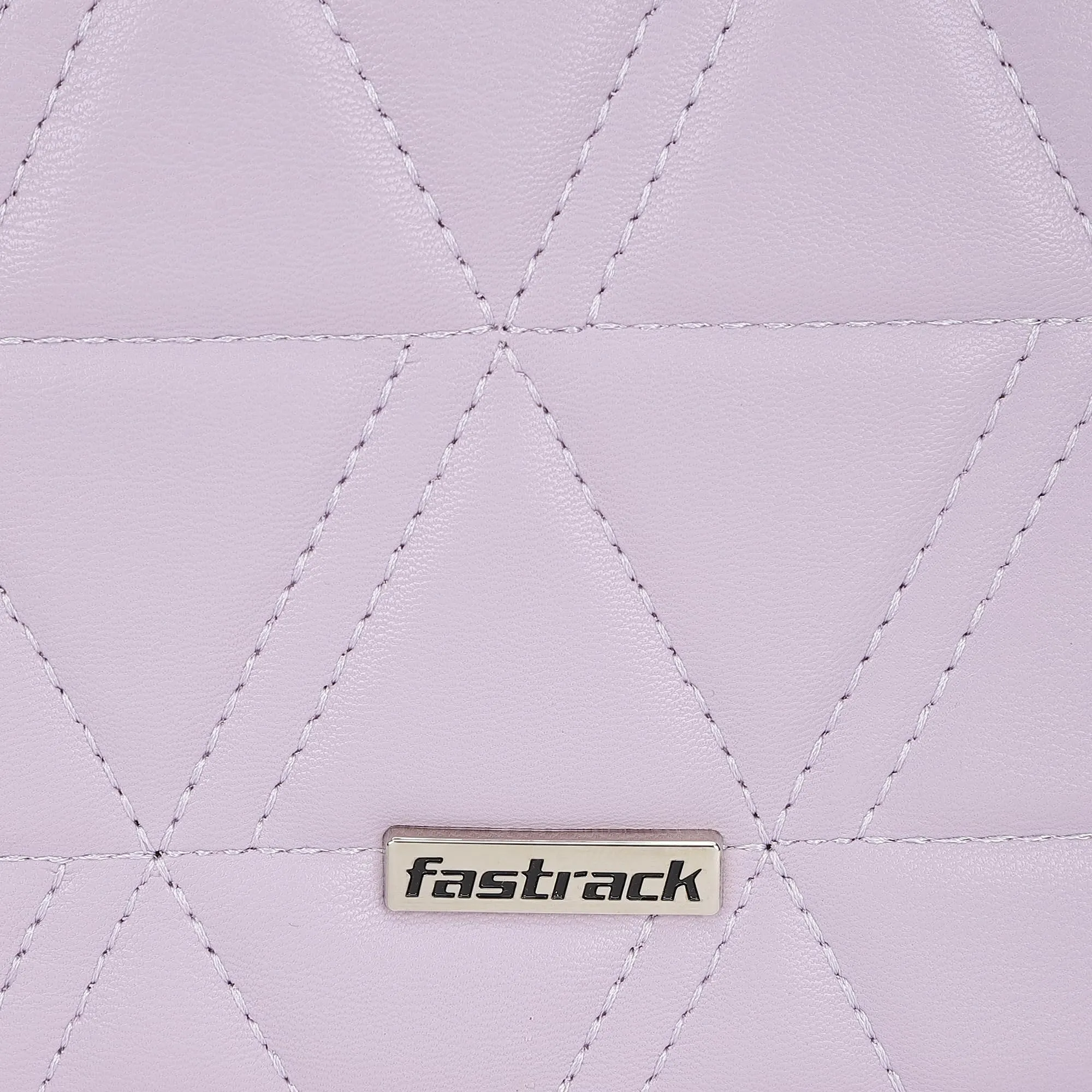 Fastrack Quilted Design Sling Bag for Womens, Ladies and Girls | Stylish and Trendy Handbag | Adjustable Sling Straps | Made Up of Semi PU Leather