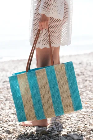 Filomena Tote in Turquoise