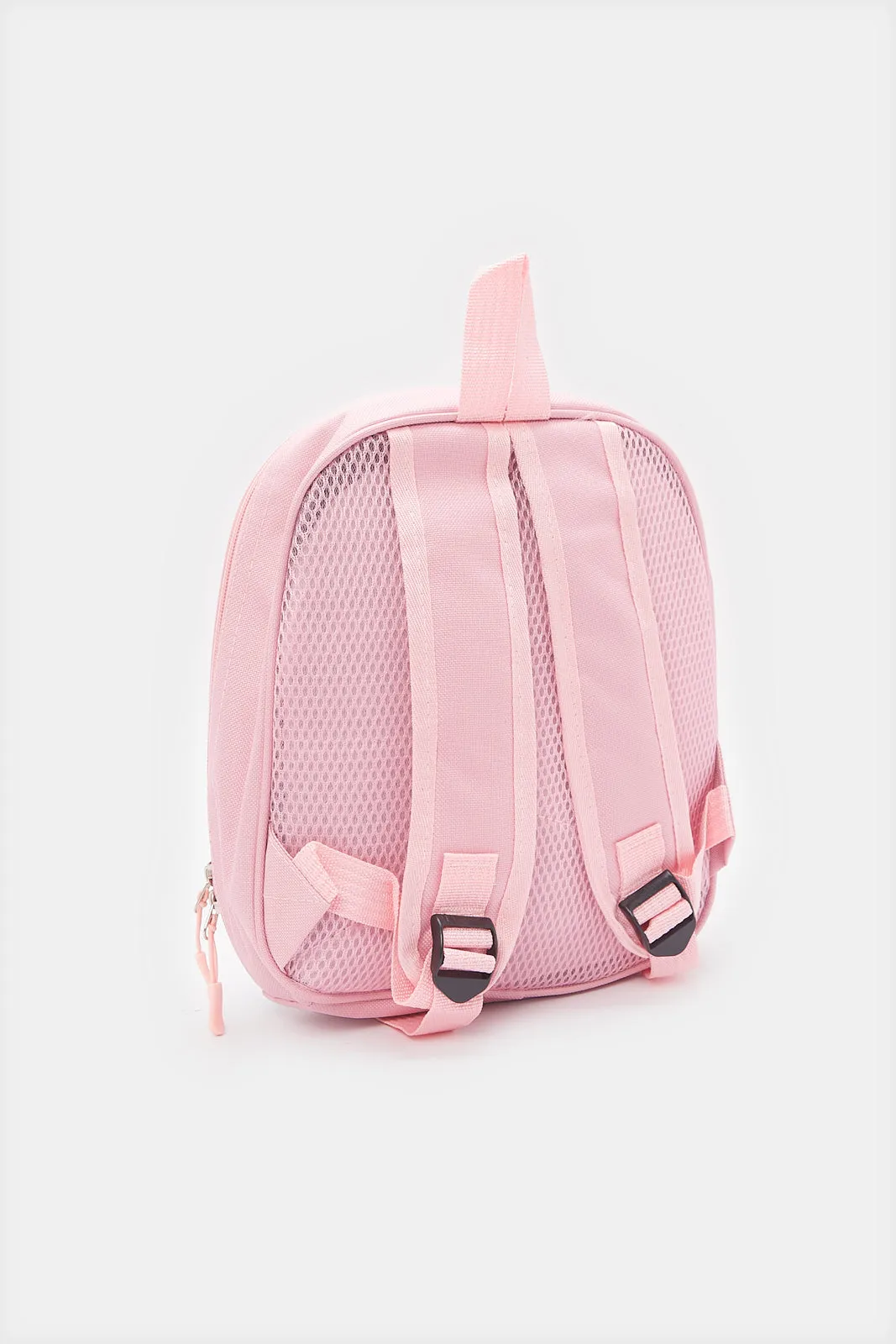 Girls Pink 3D Embellished Backpack