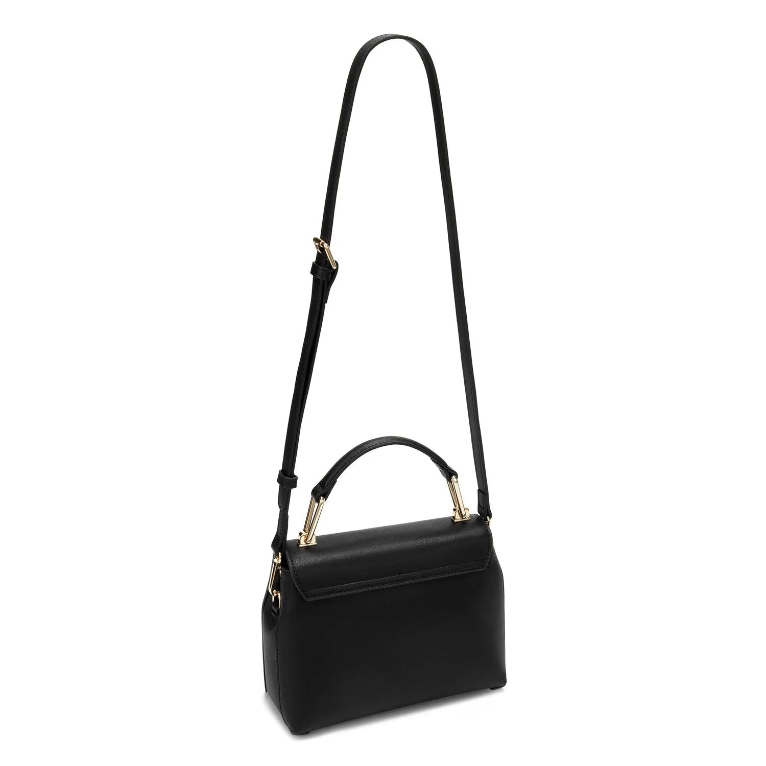 Grace Genuine Leather Handbag (Black)