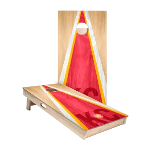 Kansas City Football Gameday Classic Triangle Star Cornhole Boards