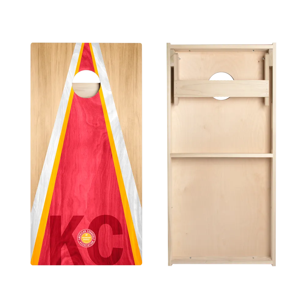 Kansas City Football Gameday Classic Triangle Star Cornhole Boards
