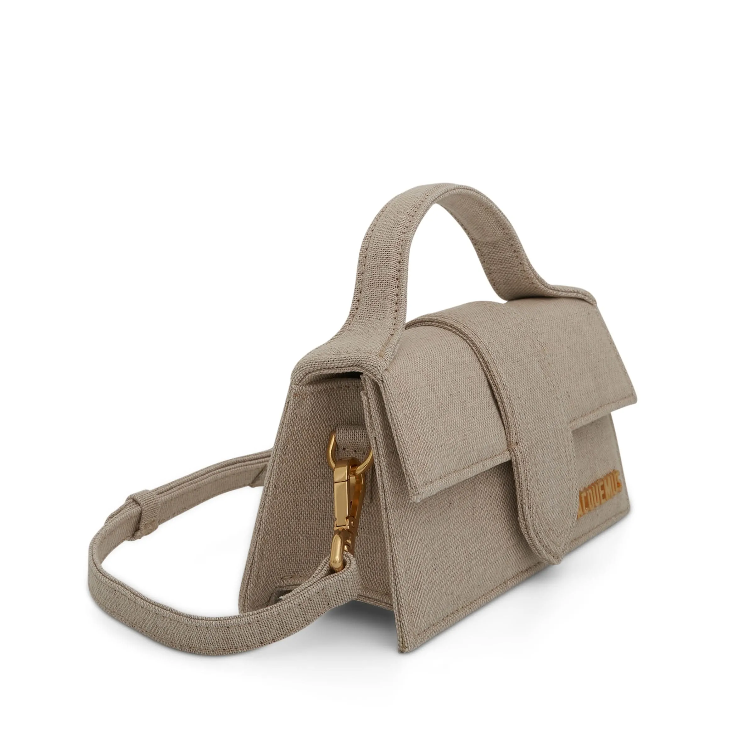 Le Bambino Mini Leather Bag in Light Grey