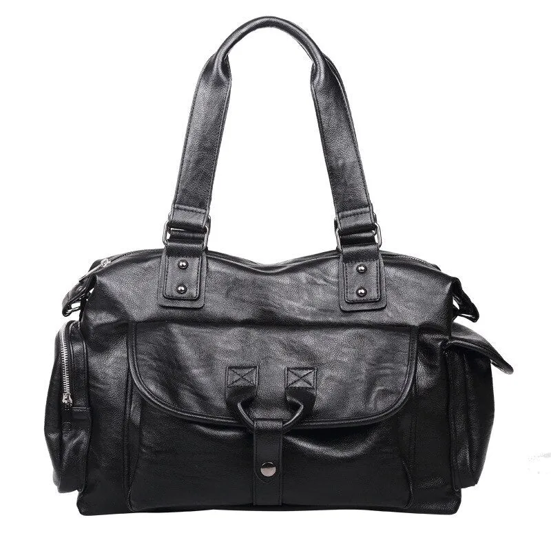 Male England Travel Retro Shoulder Leather Bag