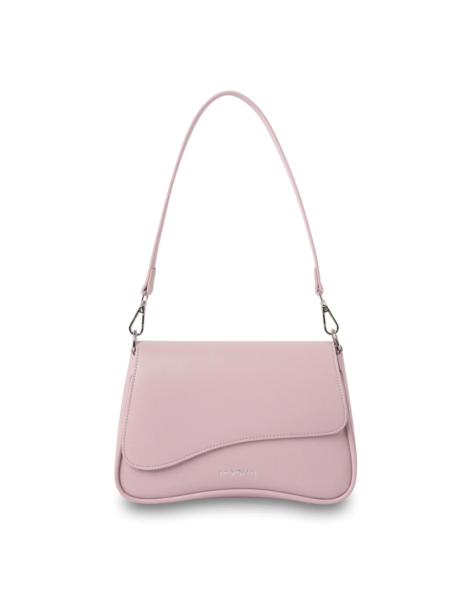 Mocha Zoe Wavy Crossbody Bag - Lilac