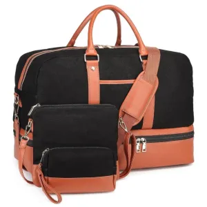 Modern Travel Duffel Bag With Matching Pouch