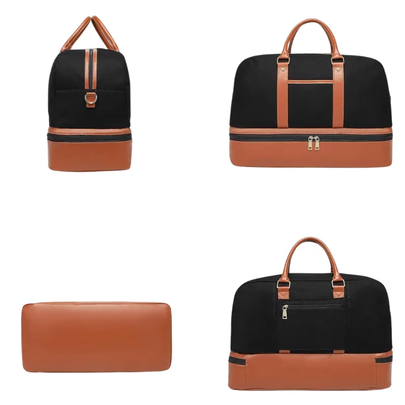 Modern Travel Duffel Bag With Matching Pouch