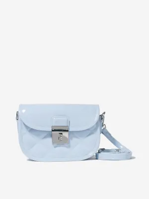 Monnalisa Girls PVC Shoulder Bag In Blue