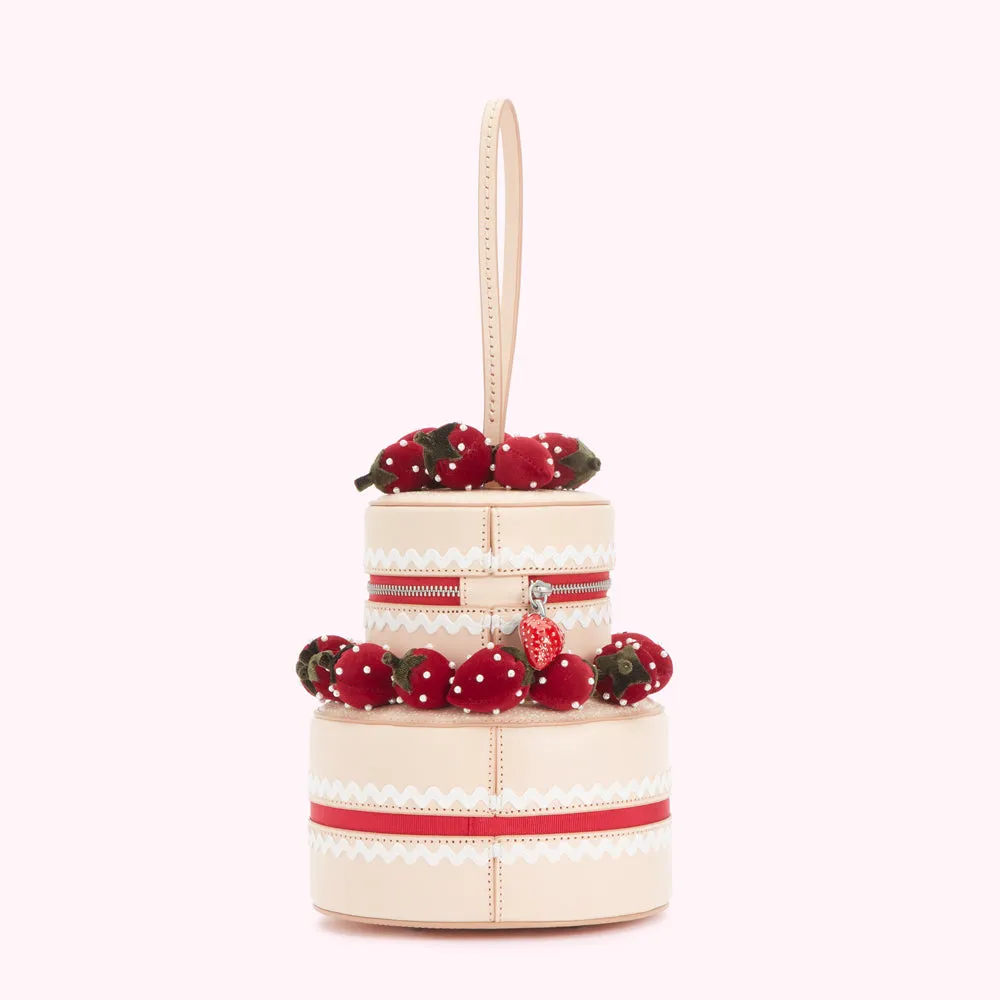 NATURAL VICTORIA SPONGE HANDHELD CLUTCH BAG