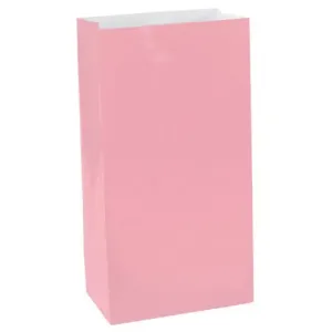 New Pink Party Bags 13cm x 25cm - 12 Pkt