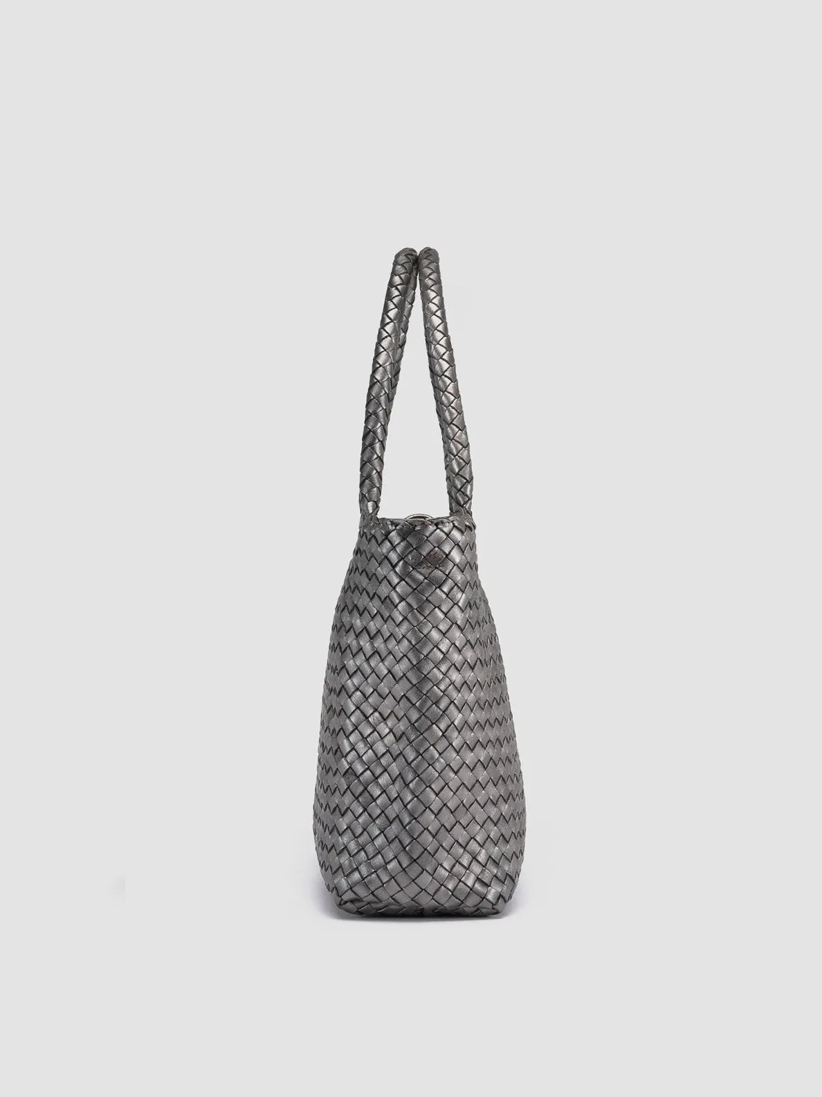 OC CLASS 48 - Grey Leather tote bag