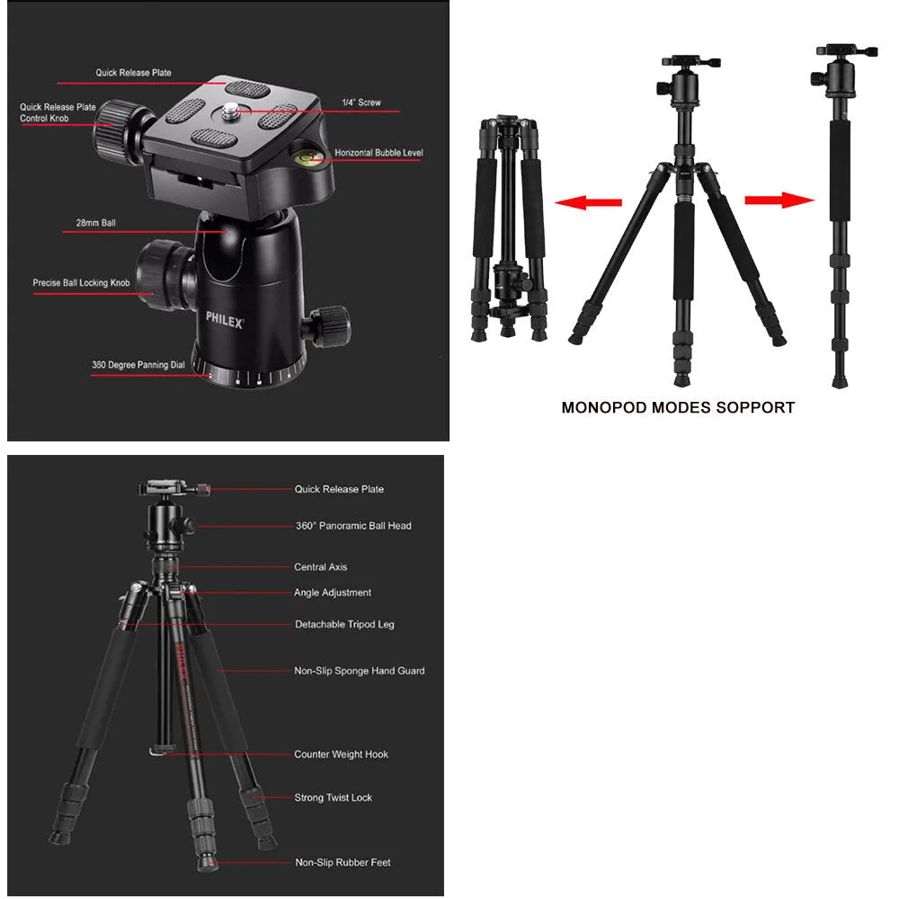 Philex Professional Camera Tripod