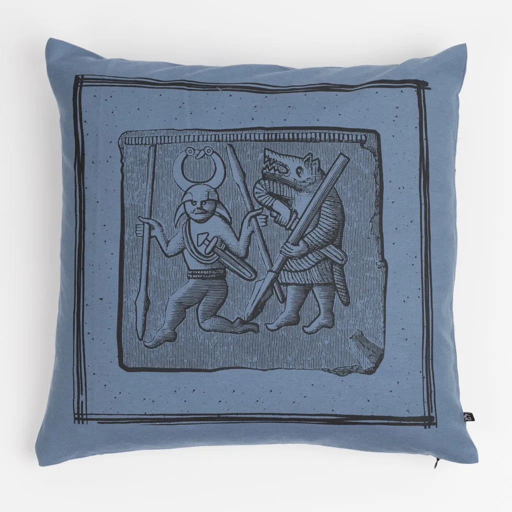 Pillow Cover 4, Torslunda Collection, Blue