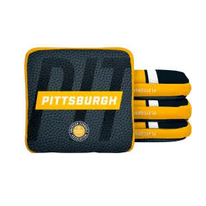 Pittsburgh Football Gameday Stripes Synergy Edge Cornhole Bags