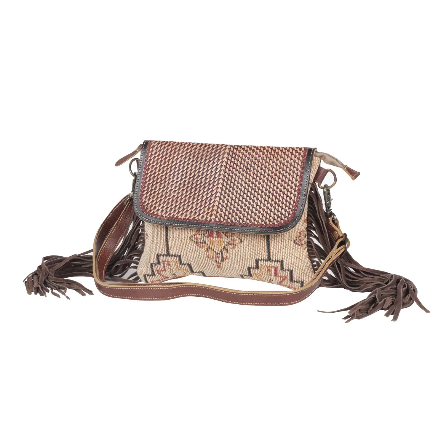 Sandy Rosewood Hand-Tooled Bag